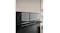 A right view of the Haier built-in steam oven touch control panel with digital display A right view of the Haier built-in steam oven touch control panel with digital display