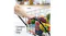 Close-up of a hand pushing the cart with groceries, highlighting the padded handle grip for comfortable use Close-up of a hand pushing the cart with groceries, highlighting the padded handle grip for comfortable use