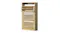 A wooden shoe cabinet with a flip-open drawer showing its internal racks A wooden shoe cabinet with a flip-open drawer showing its internal racks