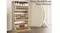 Wooden 3-layer shoe cabinet with tilt-out shelves holding sneakers and heels, placed in a modern room Wooden 3-layer shoe cabinet with tilt-out shelves holding sneakers and heels, placed in a modern room
