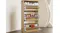 A 3 layered shoe cabinet in vertical setup inside a room A 3 layered shoe cabinet in vertical setup inside a room