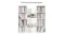 A white shelving unit filled with books and décor items A white shelving unit filled with books and décor items