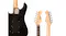 Close-up of the guitar’s back body and headstock, showing tuners, neck joint, and logo on the maple head Close-up of the guitar’s back body and headstock, showing tuners, neck joint, and logo on the maple head