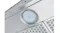 Close‑up of a circular LED light embedded in a stainless steel rangehood above mesh filters Close‑up of a circular LED light embedded in a stainless steel rangehood above mesh filters