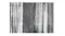 Top-down view of the Laine rug in ombre charcoal, showing horizontal bands Top-down view of the Laine rug in ombre charcoal, showing horizontal bands