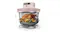 Front view of the Ninja Crispi Pro air fryer in pink, showing measurements and dimensions Front view of the Ninja Crispi Pro air fryer in pink, showing measurements and dimensions