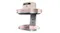 Side view of the Ninja Crispi Pro air fryer in pink and cream tones with no glass bowl attached Side view of the Ninja Crispi Pro air fryer in pink and cream tones with no glass bowl attached