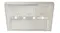 Stainless steel kitchen rangehood with metal filters and built-in lights, shown from a low-angle perspective Stainless steel kitchen rangehood with metal filters and built-in lights, shown from a low-angle perspective