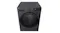 High-angle front view looking down at a smart dryer with a black control interface High-angle front view looking down at a smart dryer with a black control interface