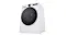 Upward low-angle shot from the right of the LG Series 9 9kg laundry dryer Upward low-angle shot from the right of the LG Series 9 9kg laundry dryer