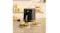 Air fryer on a kitchen countertop surrounded by plated meals, including fries, falafel, salad, and dips Air fryer on a kitchen countertop surrounded by plated meals, including fries, falafel, salad, and dips