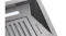 A detailed angle of the Schweigen rangehood controls with push buttons and the vent grille A detailed angle of the Schweigen rangehood controls with push buttons and the vent grille