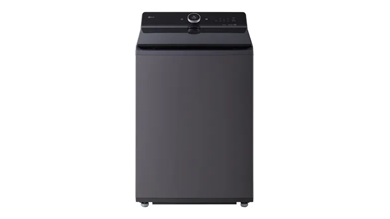 An LG Series 10 16kg Top Loader Washing Machine in a sleek graphite finish An LG Series 10 16kg Top Loader Washing Machine in a sleek graphite finish