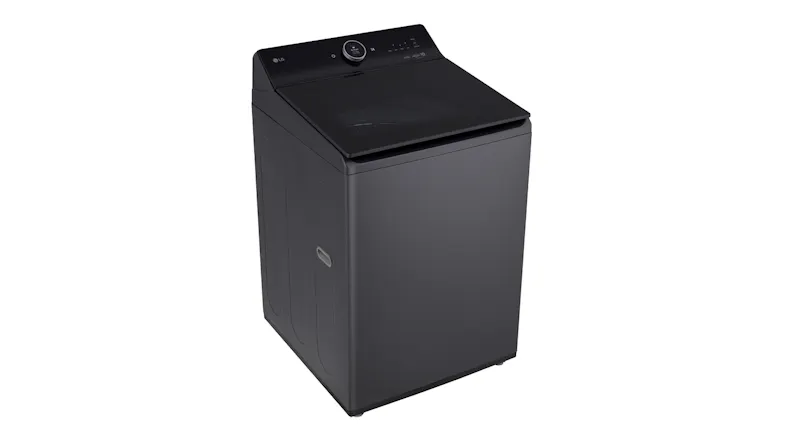 Left perspective view of the LG washing machine with smooth edges Left perspective view of the LG washing machine with smooth edges
