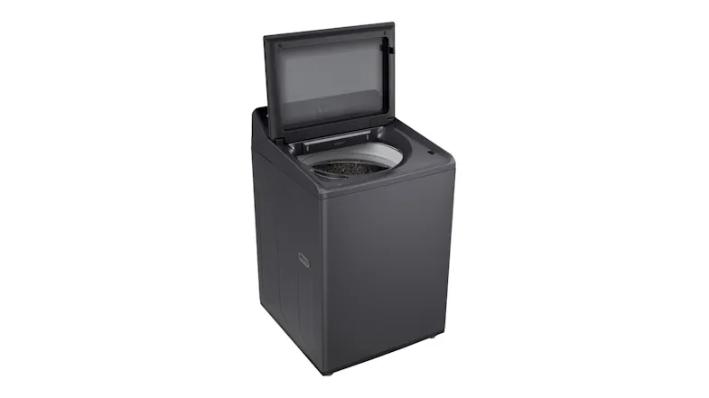 Angled left view of the washer with matte finish Angled left view of the washer with matte finish