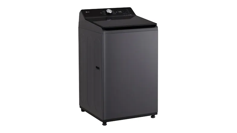 A right-facing angled view of the LG Series 3 Top Loader Washing Machine A right-facing angled view of the LG Series 3 Top Loader Washing Machine