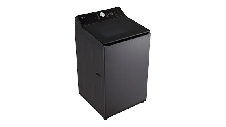 A right-facing angled top view of the washer A right-facing angled top view of the washer