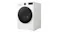 A left-facing angled view of the LG washer A left-facing angled view of the LG washer