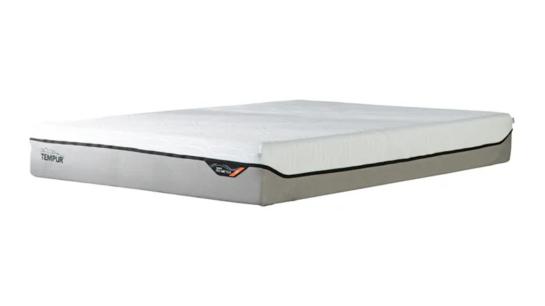 Angled view of the Tempur Pro Air Plus mattress, highlighting its clean, minimalist design Angled view of the Tempur Pro Air Plus mattress, highlighting its clean, minimalist design