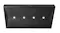 Underside view of Schweigen alfresco rangehood showing its baffle filters and four bright LED lights Underside view of Schweigen alfresco rangehood showing its baffle filters and four bright LED lights