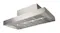 Angled view of a 150cm BBQ wall-mounted rangehood with built-in lighting in stainless steel finish Angled view of a 150cm BBQ wall-mounted rangehood with built-in lighting in stainless steel finish