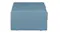 Closed blue Crosley record player showing a textured exterior from the back side Closed blue Crosley record player showing a textured exterior from the back side