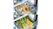 Split view demonstrating the convertible dry food and vegetable drawer Split view demonstrating the convertible dry food and vegetable drawer