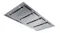 An underside view ofthe Schweigen INART 200cm ceiling cassette rangehood in stainless steel with sleek panel design An underside view ofthe Schweigen INART 200cm ceiling cassette rangehood in stainless steel with sleek panel design