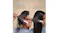 Split comparison graphic showing two hairstyles with labels Split comparison graphic showing two hairstyles with labels