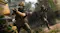 Two Modern Warfare 4 soldiers in tactical gear engaging in combat and navigating an urban debris area Two Modern Warfare 4 soldiers in tactical gear engaging in combat and navigating an urban debris area
