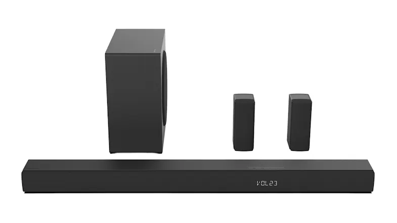 Hisense 580W 5.1 Channel Soundbar with Wireless Subwoofer & Speakers Hisense 580W 5.1 Channel Soundbar with Wireless Subwoofer & Speakers