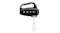 Profile view of a Smeg mixer with a wire whisk attachment Profile view of a Smeg mixer with a wire whisk attachment