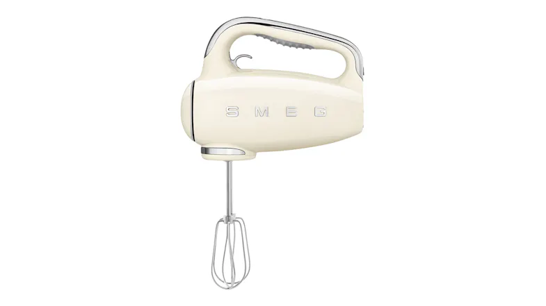 Smeg 50's Style Hand Mixer in a glossy cream colour Smeg 50's Style Hand Mixer in a glossy cream colour