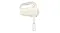 Profile view of a Smeg mixer with a wire whisk attachment Profile view of a Smeg mixer with a wire whisk attachment