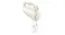 Side view of the Smeg electric hand mixer with wire beaters Side view of the Smeg electric hand mixer with wire beaters