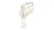 Perspective view of a hand mixer, highlighting chef whisks Perspective view of a hand mixer, highlighting chef whisks