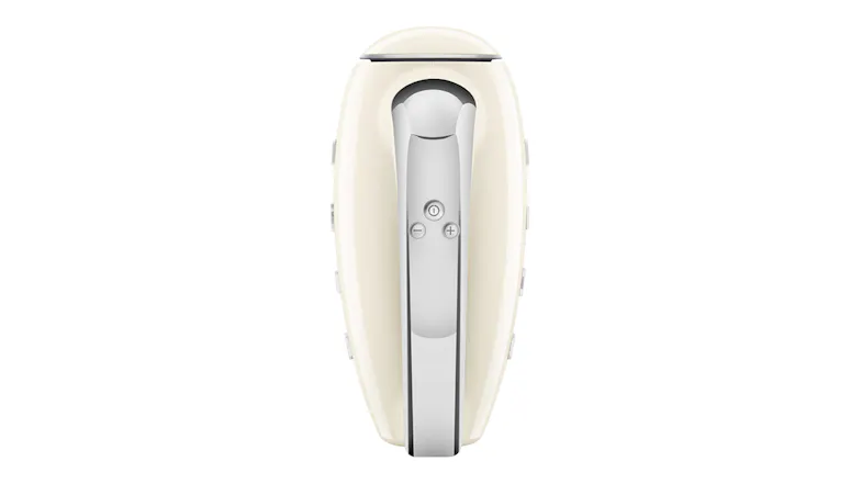 Top view of the Smeg electric hand mixer featuring control buttons Top view of the Smeg electric hand mixer featuring control buttons
