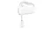 Smeg 50's Style Hand Mixer in a glossy white colour Smeg 50's Style Hand Mixer in a glossy white colour