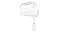 Profile view of a Smeg mixer with a wire whisk attachment Profile view of a Smeg mixer with a wire whisk attachment