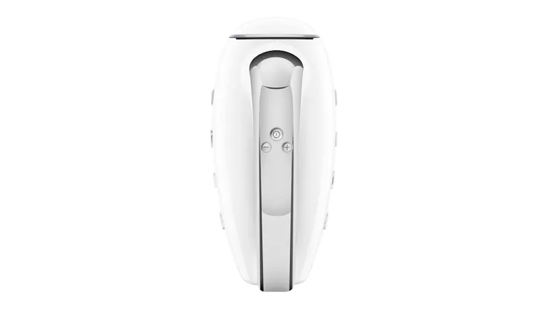 Top view of the Smeg electric hand mixer featuring control buttons Top view of the Smeg electric hand mixer featuring control buttons