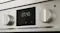 Close-up view of the oven control panel with digital display Close-up view of the oven control panel with digital display