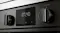 Close-up view of the oven control panel with digital display Close-up view of the oven control panel with digital display