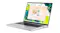Right-angled view of the silver Acer Laptop with a clean, modern design Right-angled view of the silver Acer Laptop with a clean, modern design