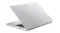 The rear view of the Acer Aspire Go Laptop in silver, showing the lid closed at an angle The rear view of the Acer Aspire Go Laptop in silver, showing the lid closed at an angle
