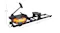 Angled view of the water rowing machine with dimensions 201 cm length, 89 cm height, and 50.4 cm width Angled view of the water rowing machine with dimensions 201 cm length, 89 cm height, and 50.4 cm width