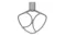 Close-up of a flat beater attachment in a matte grey finish, featuring a triangular frame with curved edges Close-up of a flat beater attachment in a matte grey finish, featuring a triangular frame with curved edges