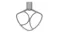 Close-up of a flat beater attachment in a matte grey finish, featuring a triangular frame with curved edges Close-up of a flat beater attachment in a matte grey finish, featuring a triangular frame with curved edges