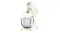 Cream Smeg 50’s Style stand mixer with tilt head raised and wire whisk attachment above a mixing bowl Cream Smeg 50’s Style stand mixer with tilt head raised and wire whisk attachment above a mixing bowl