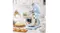Pastel blue Smeg 50’s Style stand mixer with tilt head raised and dough hook over a stainless steel mixing bowl Pastel blue Smeg 50’s Style stand mixer with tilt head raised and dough hook over a stainless steel mixing bowl