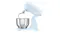 Side view of the stand mixer with tilt head raised, fitted with a dough hook attachment Side view of the stand mixer with tilt head raised, fitted with a dough hook attachment